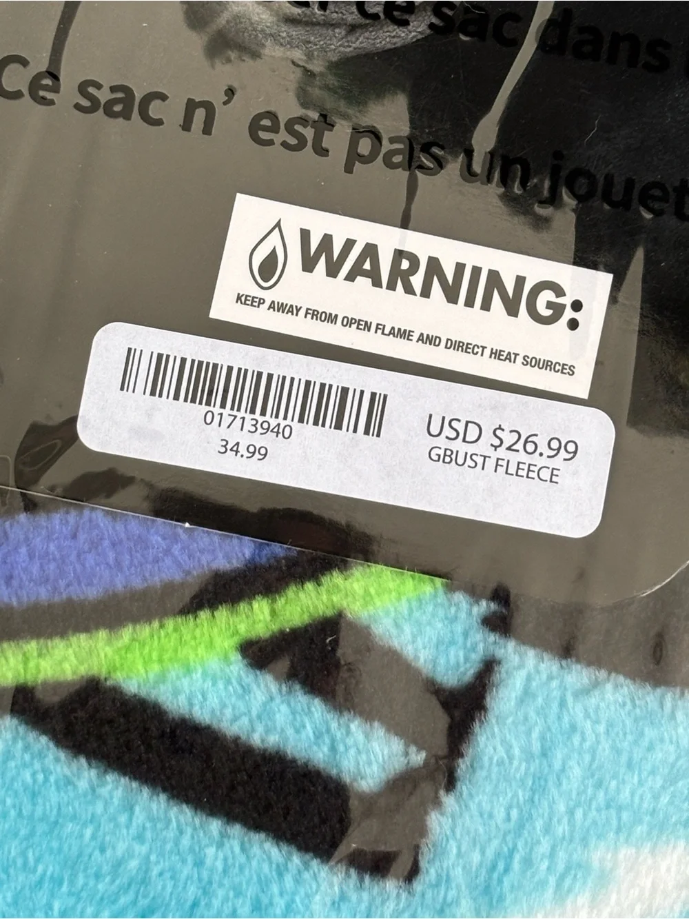 Ghostbusters Neon Logo Fuzzy Fleece Throw Blanket